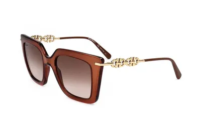 Produktbild von Ferragamo SF1041S 232 TRANSPARENT BROWN 51/22/145 Damen Sonnenbrillen