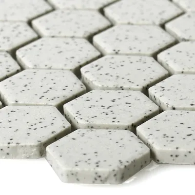 Produktbild von Keramik Mosaikfliesen Luanda Beige Hexagon