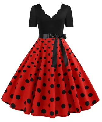 Produktbild von Vintage A-Linien Cocktailkleid für Damen