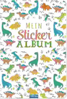 Produktbild von Trötsch Mein Stickeralbum Dino 15 x 21 cm, 24 Seiten