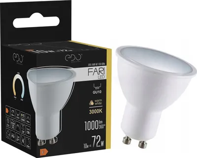 A product package and a light bulb.