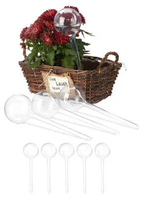 Bewässerungsset 9-tlg., Tropfer für Pflanzen, 250 ml, transparent