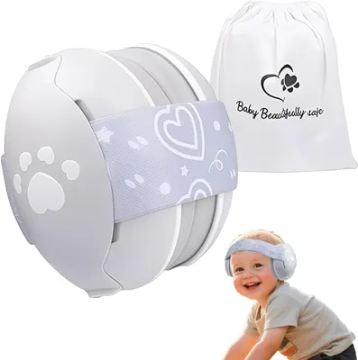 Produktbild von Herzförmiger Gehörschutz für Babys, Geräuschunterdrückend, bis 36 Monate, für Flugreisen und Reisen