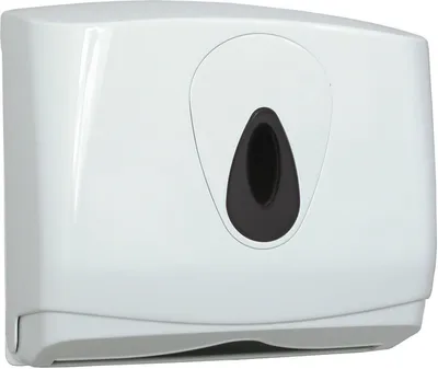Produktbild von PlastiQline Papierhandtuchspender MINI - Farbfenster grau - Handtuchspender