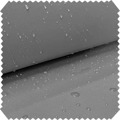 Produktbild von novely® ARAGON AQUA-SUN PROTECT - Wasserfester Outdoor-Stoff in Kunstlederoptik - UV-Beständiges Kunstleder - Robuste Meterware 1 lfm - Farbe: 06 Grau
