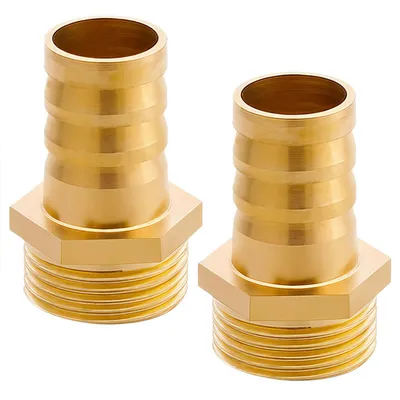 Immagine prodotto di Raccordo per tubo - Ottone - Filettatura esterna G3/4 pollici - 19 mm - 2 pezzi