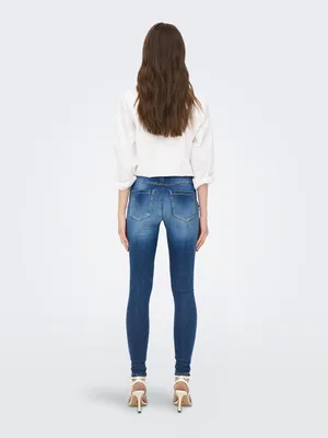 Productafbeelding van Alleen Damen Onlroyal Hw Skinny Jeans, donkerblauwe denim, maat M / 34L
