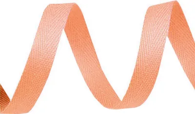 1m Köperband 10mm breit lachs