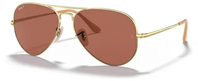 Obrázek produktu pro Ray-Ban RB3689, Dospělý, Uni, Letecké, Zlato, Polarizovaná skla, Kov