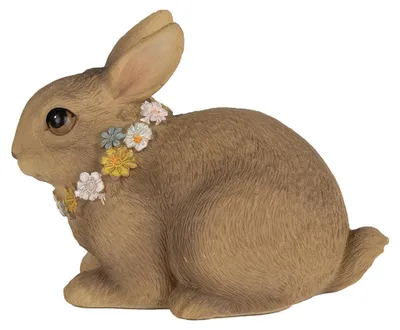 Produktbild von Clayre & Eef Figur Kaninchen 10 cm Braun Polyresin