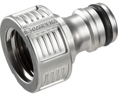 Zdjęcie produktu dla Gardena 18240-50, Przyłącze węża, 1/2", Męska/Żeńska, Metal, Srebrny