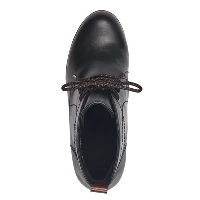Productafbeelding van MARCO TOZZI Dames enkellaarsjes met veters, zwart (BLACK COMB), maat 38 EU