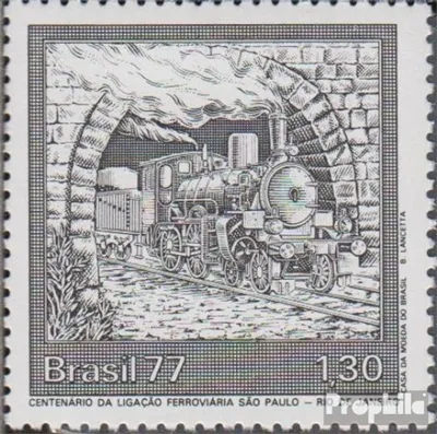 Produktbild von Briefmarken Brasilien 1977 Mi 1603 (kompl.Ausg.) postfrisch Eisenbahnverbindung