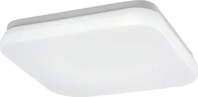 Obrázok produktu pre Rabalux Biele stropné LED svietidlo Lowar hranaté 240x240mm 12W IP44 CCT 77134