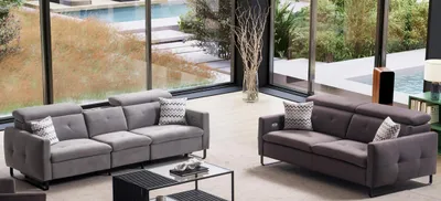 Produktbild von Design Wohnlandschaft Sofagarnitur 3+2 Sitzer Stoffsofa Wohnzimmer Polstermöbel