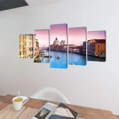 Obrázok produktu pre vidaXL Súprava obrazových dekorácií Benátky 200 x 100 cm