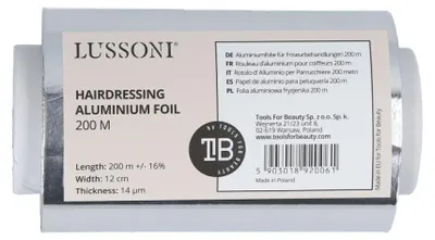 Produktbild von LUSSONI Aluminiumfolie für Friseure 200 m