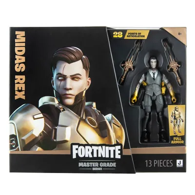 Produktbild von Figur mit Gelenken Fortnite Midas Rex 2-in-1 16 Stücke Abnehmbare Panzerung
