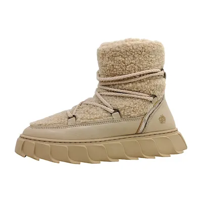 Produktbild von Apple of Eden Velvet Smooth Damen Stiefel in Beige, Größe 38