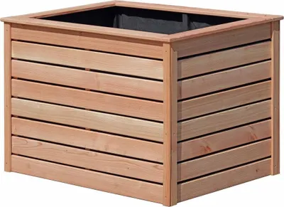 Produktbild von Hochbeet 125x85x80 cm aus Lärchenholz Bretter glatt 20x90 mm Pflanzbeet Frühbeet