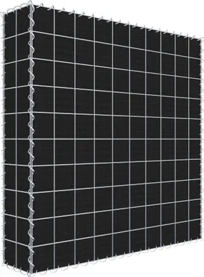 Produktbild von Begrünte Gabione mit Vlies 100 cm x 100 cm x 20 cm (L x H x T), Maschenweite 10 cm x 10 cm, Spirale