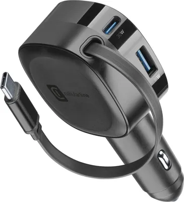 Produktbild von USB Car Charger Roller 60W Black (61286) Autoladegerät