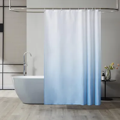Obrázok produktu pre Sprchový záves textilný protiplesňový vodotesný biely 150x180cm s 10 krúžkami