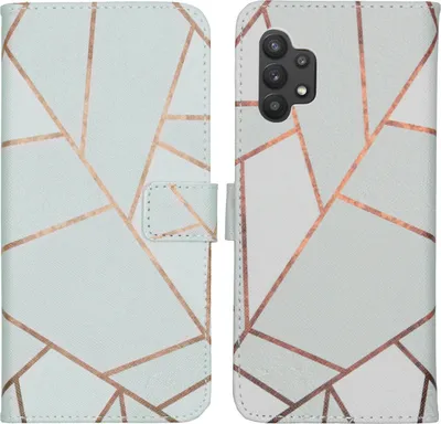 Produktbild von imoshion Design TPU Klapphülle Samsung Galaxy A32 (5G) - White Graphic