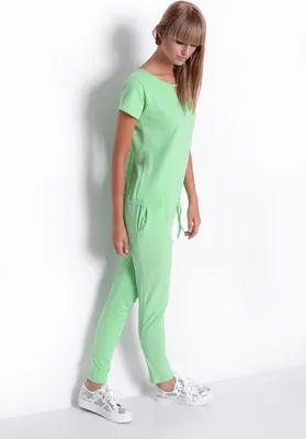 Produktbild von Damen Overall Sportlich Elegant bequem Einteiler; Pistazie/S/M 36/38