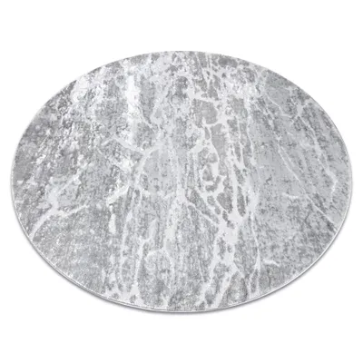 Zdjęcie produktu dla Dywan MEFE nowoczesny Koło 6182 Beton - Strukturalny, dwa poziomy runa szary koło 200 cm