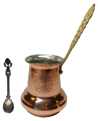 Kupferne Kaffeekanne Cezve Ibrik, handgefertigt, 250 ml