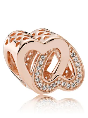 Produktbild von Pandora Rose 781880CZ Charm Verschlungene Herzen