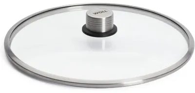 Produktbild von Woll, WOLL Logic Sicherheitsglasdeckel Ø 30 cm mit Deckelknopf und Umverpackung