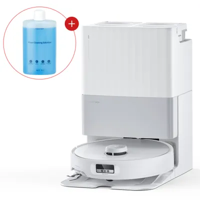 Produktbild von Roborock Qrevo Edge Saugroboter, 18.500 Pa, Dual Anti-Tangle, 75°C Heißwasser inkl. 1000ml Reinigungsmittel, AdaptiLift, FlexiArm, "Hello Rocky"