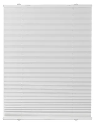 Produktbild von Lichtblick Plissee blickdicht ohne Bohren Haftfix Saugnapf Weiß 65 cm x 130 cm (B x L)