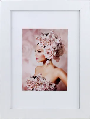 Produktbild von Bilderrahmen Holz Rahmen Plexi Acryl Collage Wanddeko Poster quadratisch S215 - Farbe: Weiß | Format: 20x30