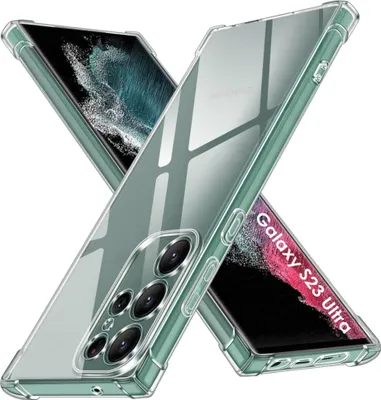 Produktbild von Hülle für Samsung Galaxy S23 ULTRA - Stoßfeste Transparent Handyhülle Kratzfest Schutzhülle Ultra Dünn Phonillico®
