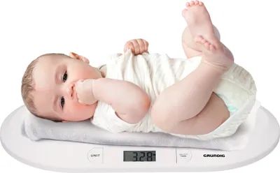 Produktbild von Grundig Baby Scale Waga cyfrowa Max. 20 kg - Waga osobowa z wyświetlaczem LED - Funkcja tarowania - Biała