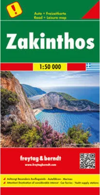 Zdjęcie produktu dla Mapa samochodowa Zakintos 1:50 000 Freytag & Berndt