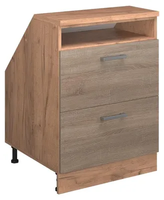 Obrázek produktu pro Šikmá skříň Vicco Rion Sonoma 60 x 81.6 cm se 2 zásuvkami, korpus skříně hloubka 60 cm, Model 60034