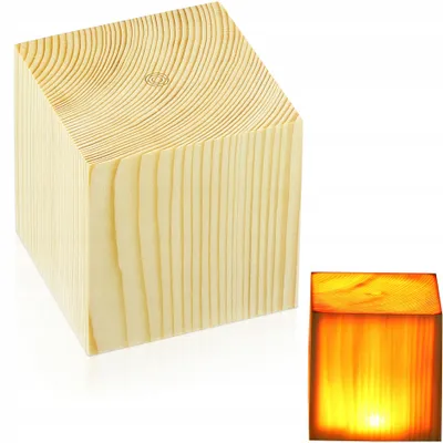 Obrázek produktu pro Interlook Dřevěná LED Stolní Lampička Dotyková USB