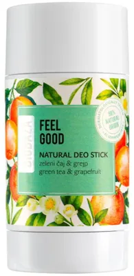 Produktbild von Biobaza, Feel Good, natü rliche Inhaltsstoffe, erfrischend, Zitrus und Grü n, Deostick, Unisex, 50 ml