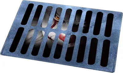 Produktbild von Halloween Fußmatte 3D, Badematten Fußmatte Scary, Funny Horror Doormat Non-Slip Floor Rug, Clown Halloween Dekoration Fußmatte, Scary Outdoor Welcome Floor Mats, Stereo Vision Carpet