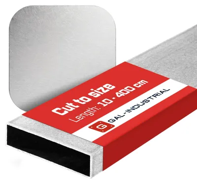 Obrázek produktu pro Profil z SATINOVANÉHO hliníku 25x15x2mm 370 cm Obdélníkový trubka + řez na míru