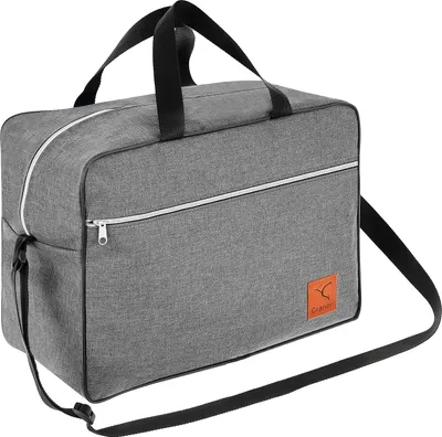 Produktbild von Granori Handgepäck Reisetasche 40x30x25 cm ideal als kleine Flugzeug Kabinentasche für z.B. Flüge mit Eurowings in grau
