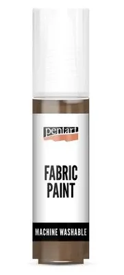 Obrázek produktu pro Barva na světlý a tmavý textil PENTART 20 ml HNĚDÁ