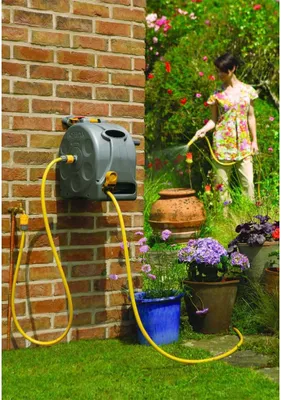 Produktbild von Hozelock Schlauchaufroller Freistehend/Wandmontage mit 25 m Schlauch