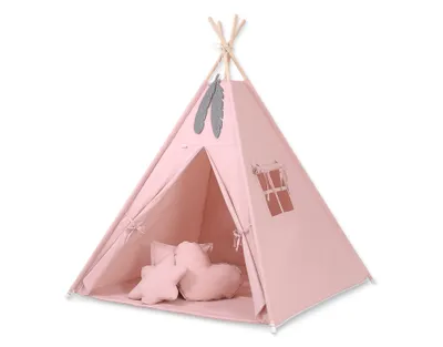 Produktbild von Tipi Zelt für Kinder mit Teppich und Kissen in Brautny Rosa