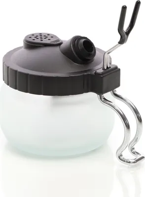Produktbild von Wiltec Airbush Reinigungsgefäß, Aussprühbehälter Reinigungsstation mit Halter für Airbrushpistolen, Airbrush Zubehör