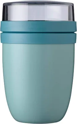 Produktbild von Thermische Kunststoffto-Go-Becher, hält Lebensmittel warm oder kalt, 500 + 200 ml